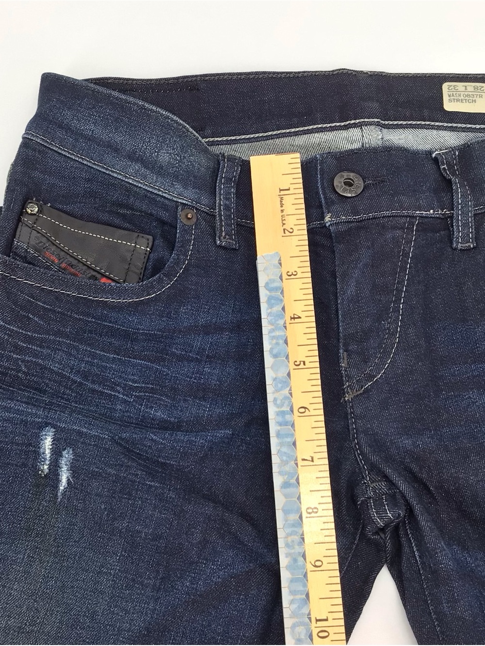 Diesel Women's Grupee Super Slim Skinny Distressed Low Waist Jeans Sz 28W X 32L - Picture 6 of 15